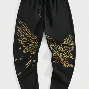 LEGND Eagle Print Drawstring Waist Eşofman Altı