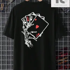 LEGND Erkek Kalpli ve Sloganlı Grafik Tişört