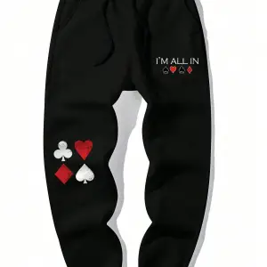 LEGND Playing Card Print Eşofman Altı