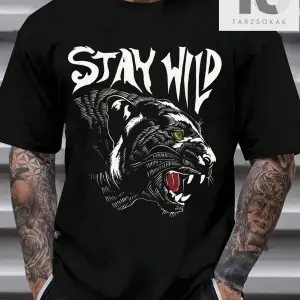 LEGND Siyah Yuvarlak Yaka Kısa Kollu Örme Erkek Tişört