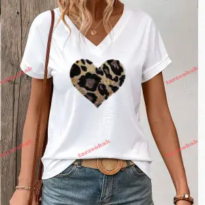 LEOPAR DESENLİ YUMOŞ KALP