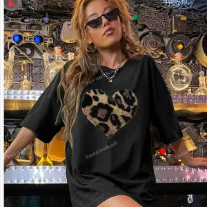 LEOPAR DESENLİ YUMOŞ KALP