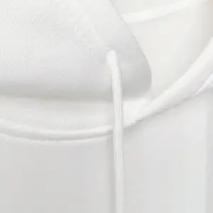 Letter & Bike Print Drop Shoulder Drawstring Hoodie Beyaz