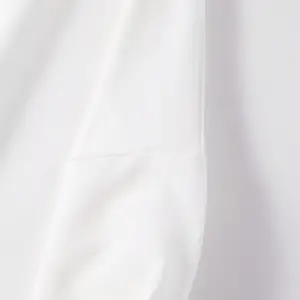 Letter & Bike Print Drop Shoulder Drawstring Hoodie Beyaz