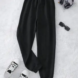 Letter Graphic Drawstring Waist 4 Mevsim Eşofman