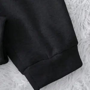 Letter Graphic Drawstring Waist 4 Mevsim Eşofman