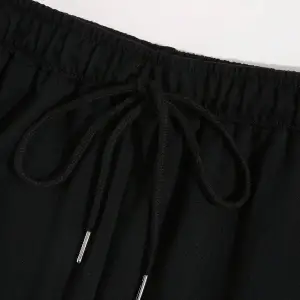 Letter Graphic Drawstring Waist 4 Mevsim Eşofman