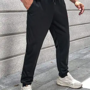 Letter Graphic Drawstring Waist Eşofman Altı