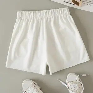 Letter Graphic Drawstring Waist Şort