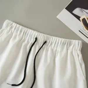 Letter Graphic Drawstring Waist Şort