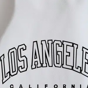 Letter Graphic Lined Sweatshirt Beyaz