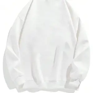 Letter & Tennis Racket Print Drop Shoulder Sweatshirt Beyaz