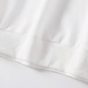 Letter & Tennis Racket Print Drop Shoulder Sweatshirt Beyaz