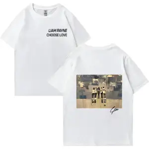 Liam Payne Choose Love Graphic T Shirt Mens Retro High Quality Fashion T-shirts Y2k Unisex O