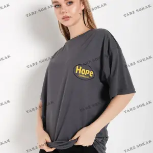 Logo Baskılı Beyaz Tişört