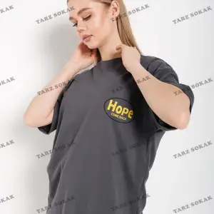 Logo Baskılı Beyaz Tişört