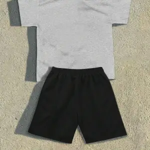 Lonblece 2li Erkek Karikatür Baskılı Kısa Kollu Tişört Şort Takımı