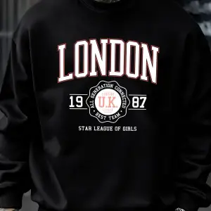 Londra İngiltere 1987 En İyi Takım Sporları Baskı Erkek Kazaklar Polar Günlük Kapüşonsuz Göml