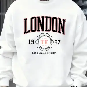 Londra İngiltere 1987 En İyi Takım Sporları Baskı Erkek Kazaklar Polar Günlük Kapüşonsuz Göml