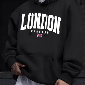 Londra İngiltere Bayrağı Baskı Kazak Erkekler Için Sonbahar Hip Hop Kazaklar Polar Tüm Maç Uz