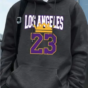 Los Angeles 23 Baskı Erkek Kapüşonlular Sonbahar Cepli Tişörtler Temel Polar Sıcak Büyük Bede