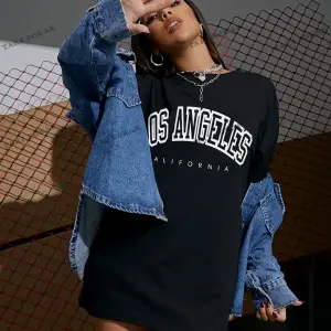 Los Angeles Baskılı Oversize Kalıp Unisex T-shirt