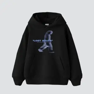 Lost Souls Baskılı Oversize Unisex Premium Beyaz