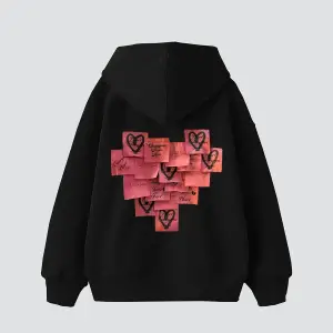 Love Baskılı Oversize Unisex Beyaz