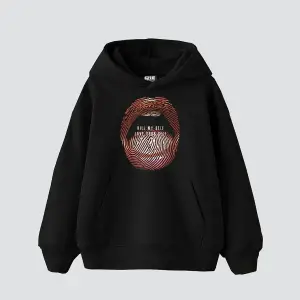 Love Your Self Baskılı Oversize Unisex Siyah