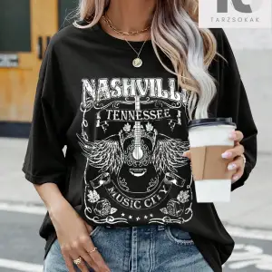 LUNE Kadın Kanat ve Harf Baskılı Tişört