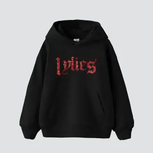 Lylies Kırmızı Taş Baskılı Oversize Unisex Beyaz
