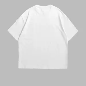 Lyrics Taş Baskılı Oversize Unisex Beyaz