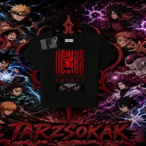 Madara Uchiha Naruto Anime Karakteri Kadın Baby Tee Beyaz