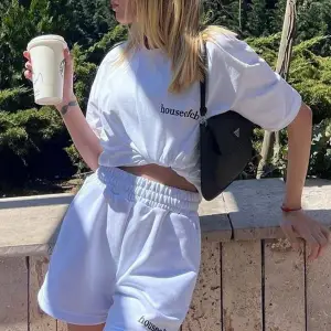 Madmext Mad Girls Beyaz Kadın Şort Takım Mg1410 MG1410