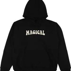 Magical Siyah Oversize Unisex Kapüşonlu Sweatshirt Hoodie