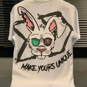 Make Yours Unique Baskılı Oversize Unisex Pamuk