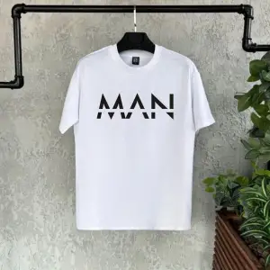 Man Baskılı Beyaz Baskılı Erkek