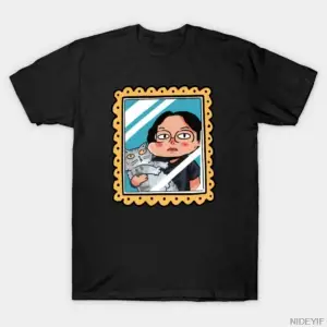 Man With Cat Fotoğraf Tişörtü Erkekler Kadınlar İçin %100 Pamuklu Tişörtler 3XS-3XL Üstler 12