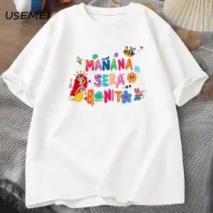 Manana Sera Bonito t-shirt kadın erkek kolombiya şarkıcı Karol G T Shirt pamuk kısa kollu Har 3007