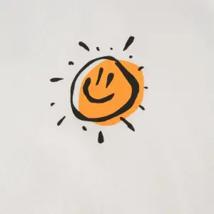 Manfinity EMRG Cartoon And Slogan Graphic Sweatshirt Beyaz