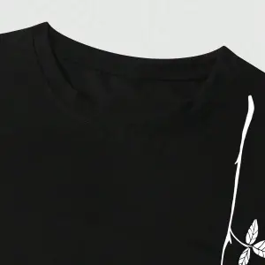 Manfinity Homme 2 Adet/Takım Erkek Çiçek Desenli Tişört Ve Şort Takımı