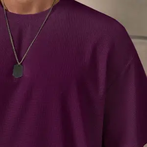 Manfinity Homme 2 Adet/Takım Erkek Düz Renk Mor Yuvarlak t ve Şort