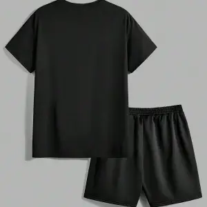 Manfinity Homme 2li Erkek Günlük Basit Kısa Kollu Tişört Ve Şort Takımı