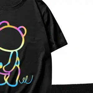 Manfinity Homme 2li Erkek Günlük Basit Kısa Kollu Tişört Ve Şort Takımı