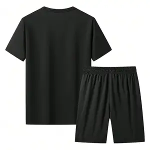 Manfinity Homme 2li Erkek Günlük Basit Kısa Kollu Tişört Ve Şort Takımı