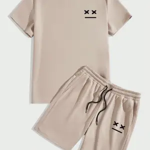 Manfinity Homme Erkek Haki Tişört Ve Şort Takımı