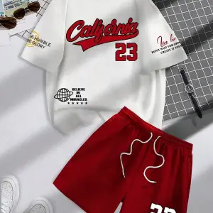 Manfinity Hypemode 2li Erkek Yazlık Mektup Baskılı Mürettebat