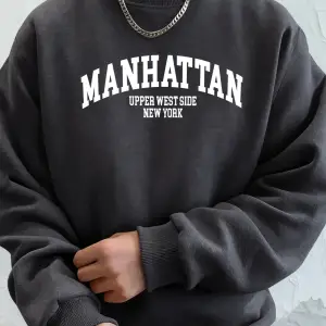 Manhattan Üst Batı Bölgesi New York Desen Giyim Unisex Rahat Günlük Kapüşonlular Polar Sonbah
