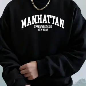Manhattan Üst Batı Bölgesi New York Desen Giyim Unisex Rahat Günlük Kapüşonlular Polar Sonbah