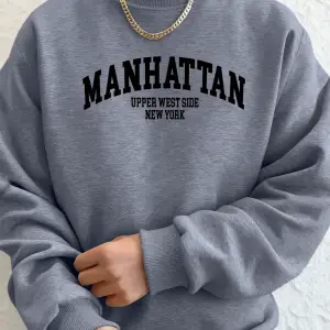 Manhattan Üst Batı Bölgesi New York Desen Giyim Unisex Rahat Günlük Kapüşonlular Polar Sonbah